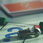game board with race car