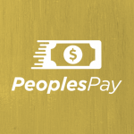 Peoples Pay logo on yellow back ground
