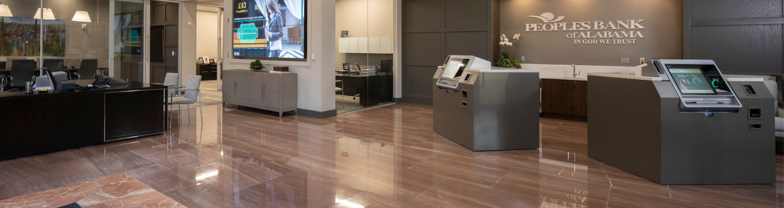 ATM/ITM - Image of Plaza Branch Lobby with 2 ITM's