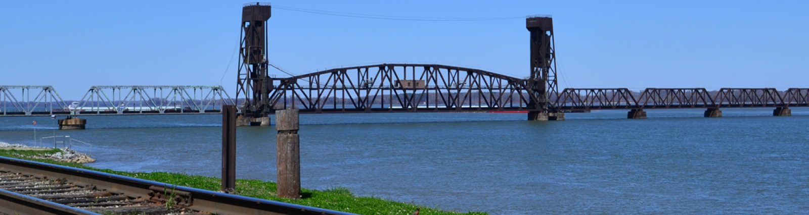 Tennessee Valley Region - Train Bridge over the Tennessee River in Decatur